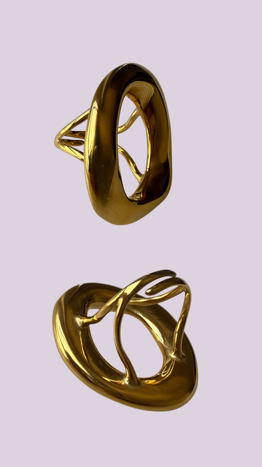 Anillo Oira Maxi Dorado