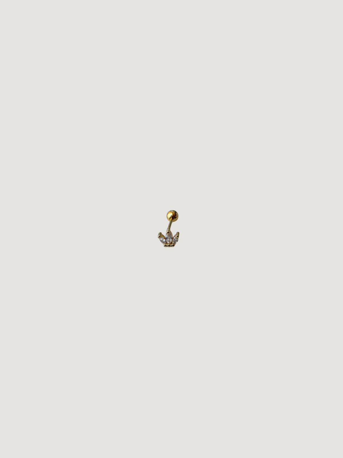 Piercing Corona Dorada