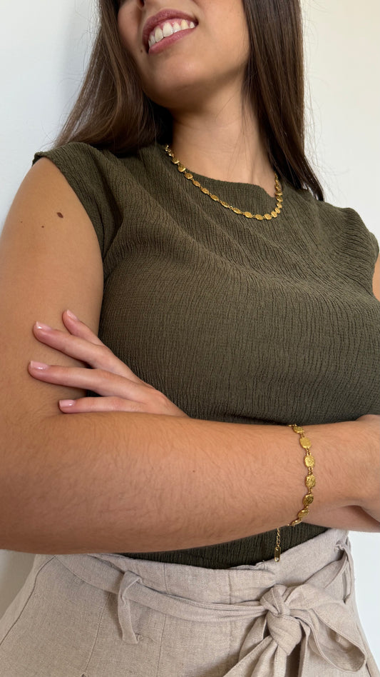 Collar/ pulsera Sophie dorados