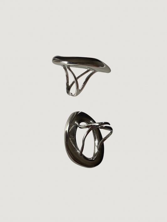 Anillo Oira Maxi Plateado
