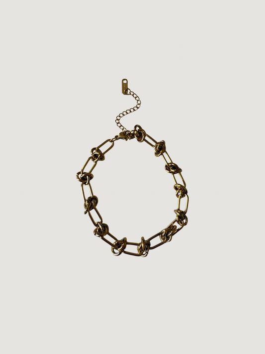 Pulsera Nudos en Dorado