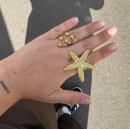 Anillo Estrella de Mar Maxi