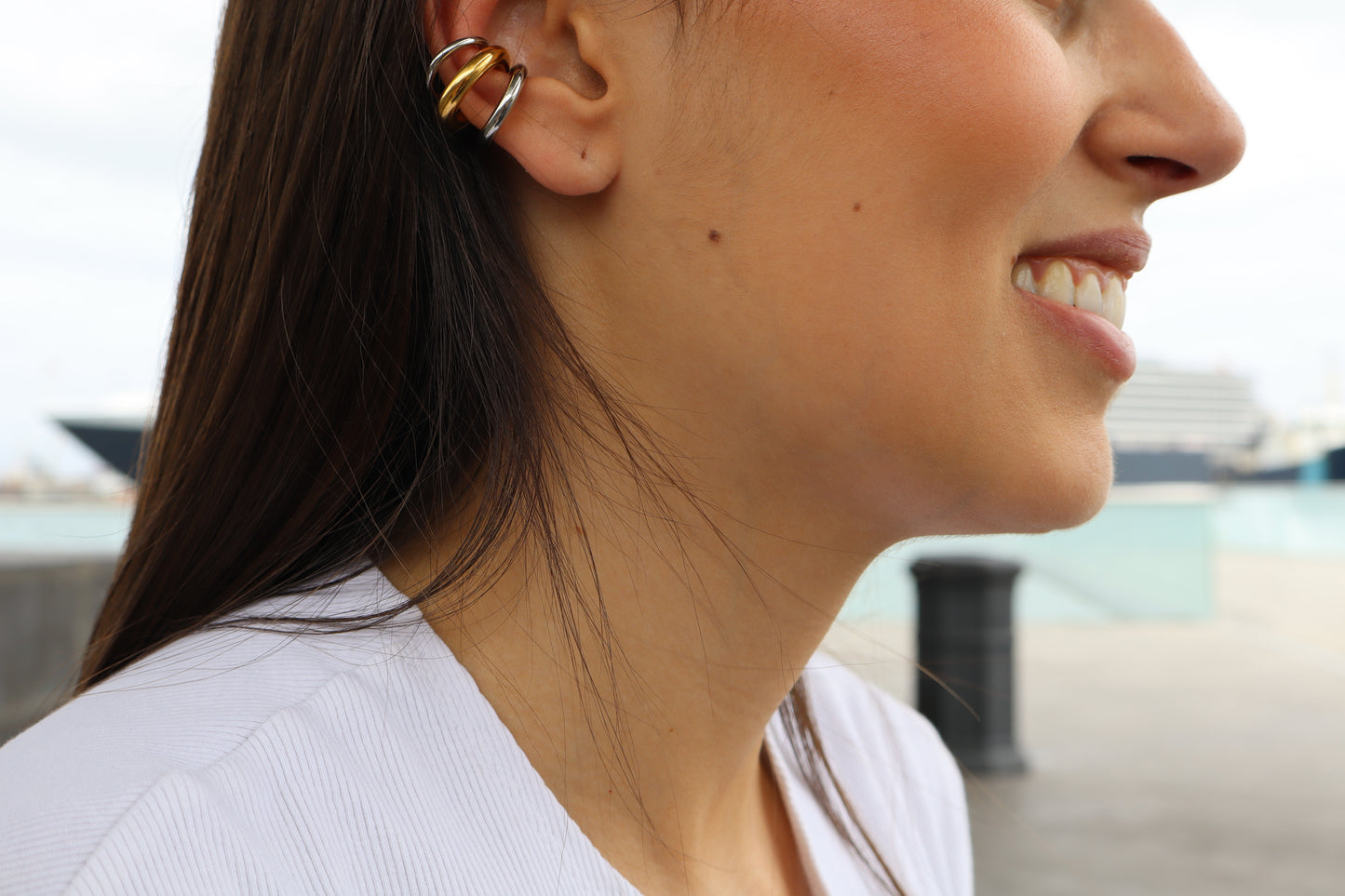 Ear Cuff Triple Mixto