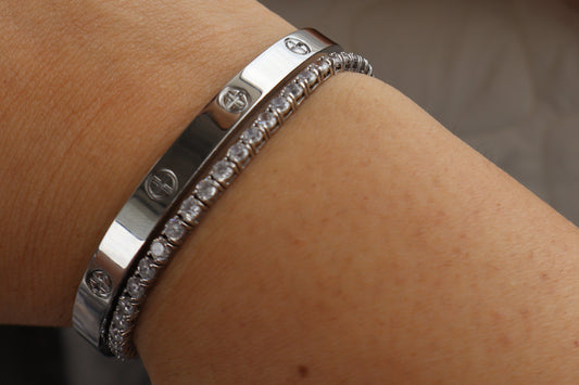 Brazalete París Plateado