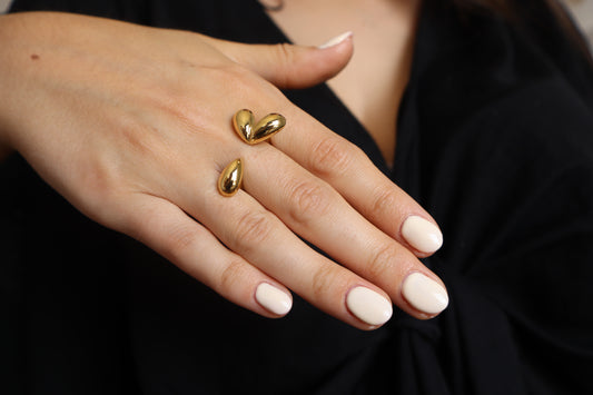 Anillo Pétalo Dorado