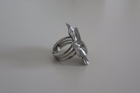 Anillo Sakura Plateado