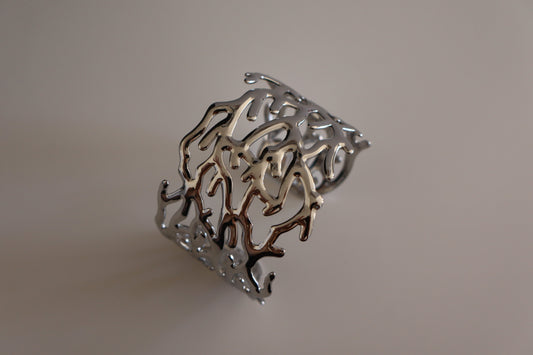 Brazalete Coral Plateado