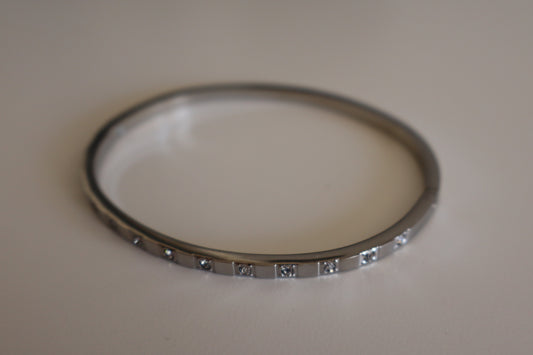 Brazalete Lina Plateado