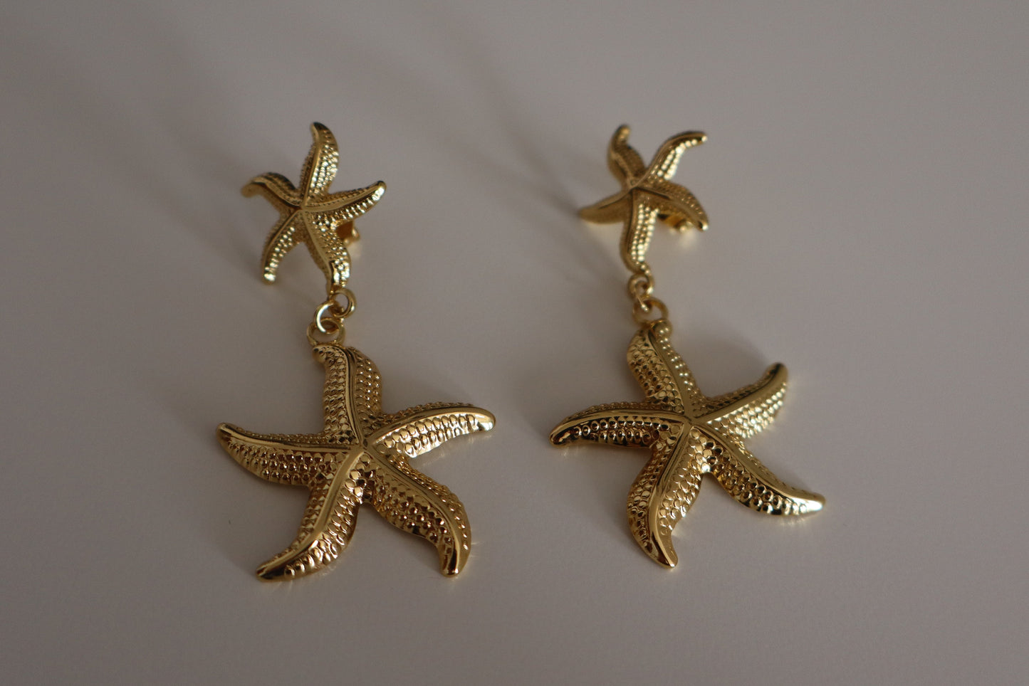 Pendientes Estrellas de Mar Dorados