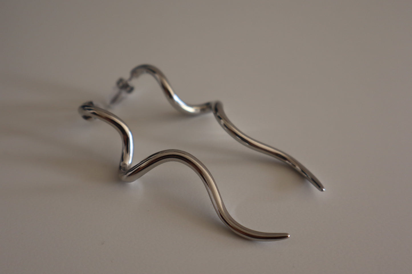 Pendientes Espiral Plateados