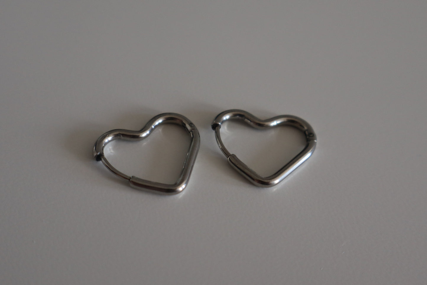 Pendientes Corazón Plateado