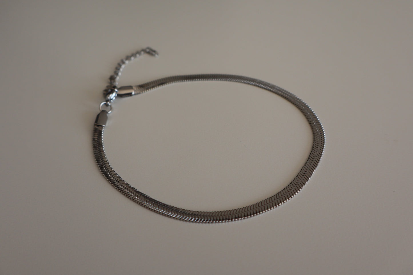 Tobillera Cinta en Plateado