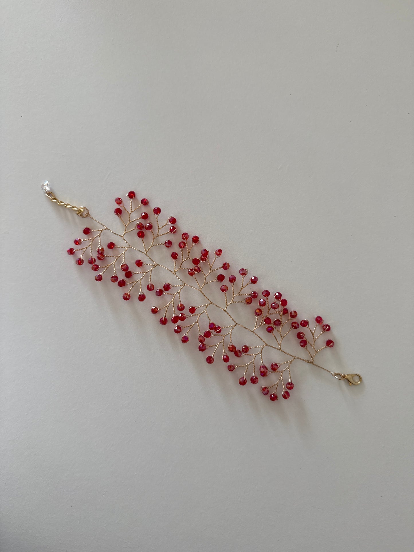 Pulsera Crystal Burdeo