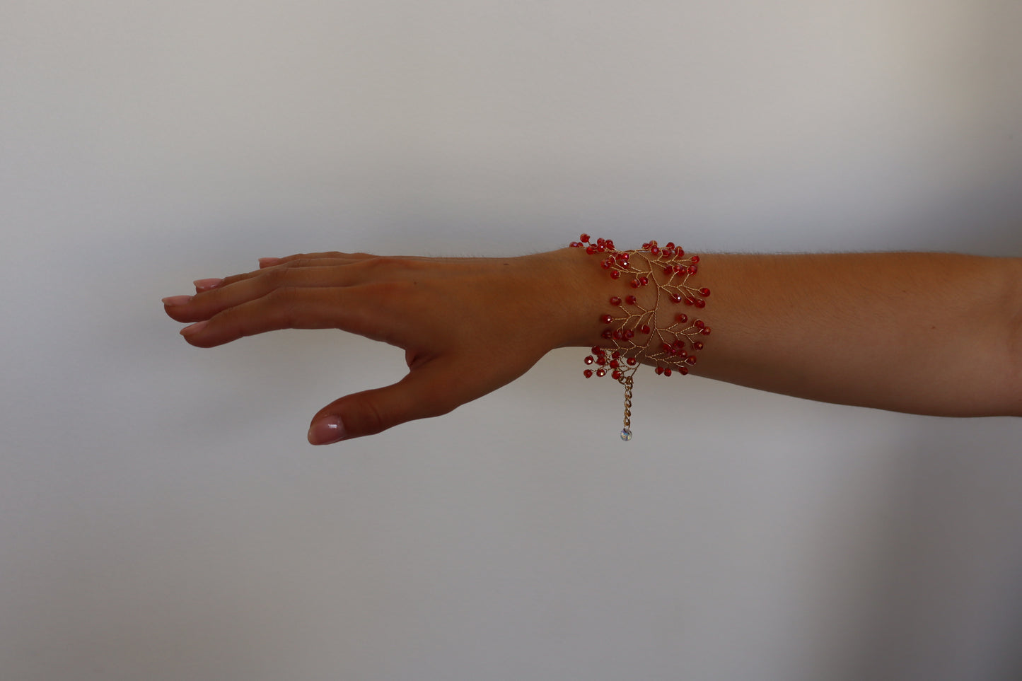Pulsera Crystal Burdeo