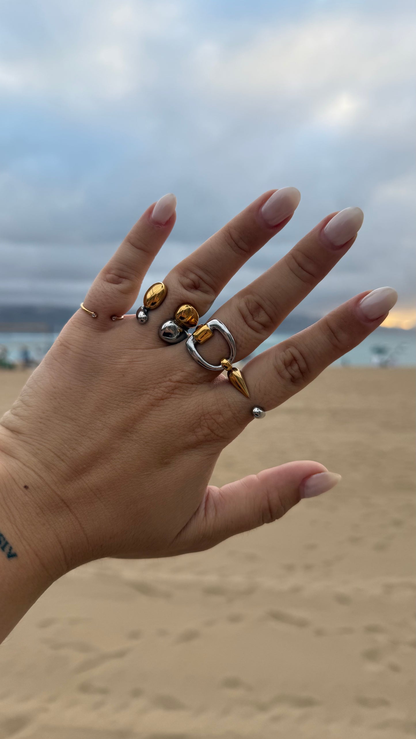 Anillo Lágrima Mixto