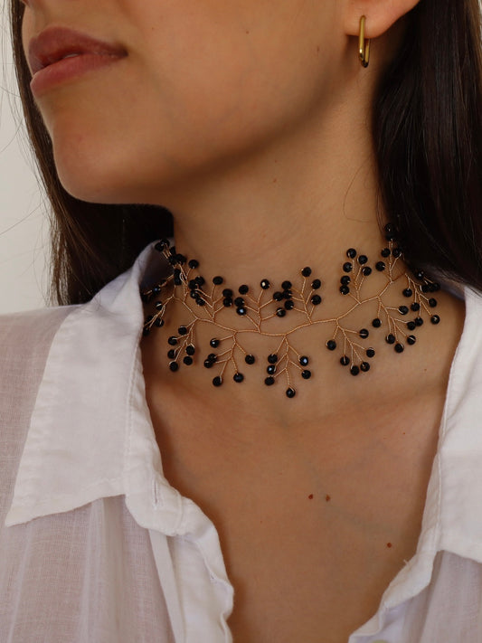 Collar Crystal Negro