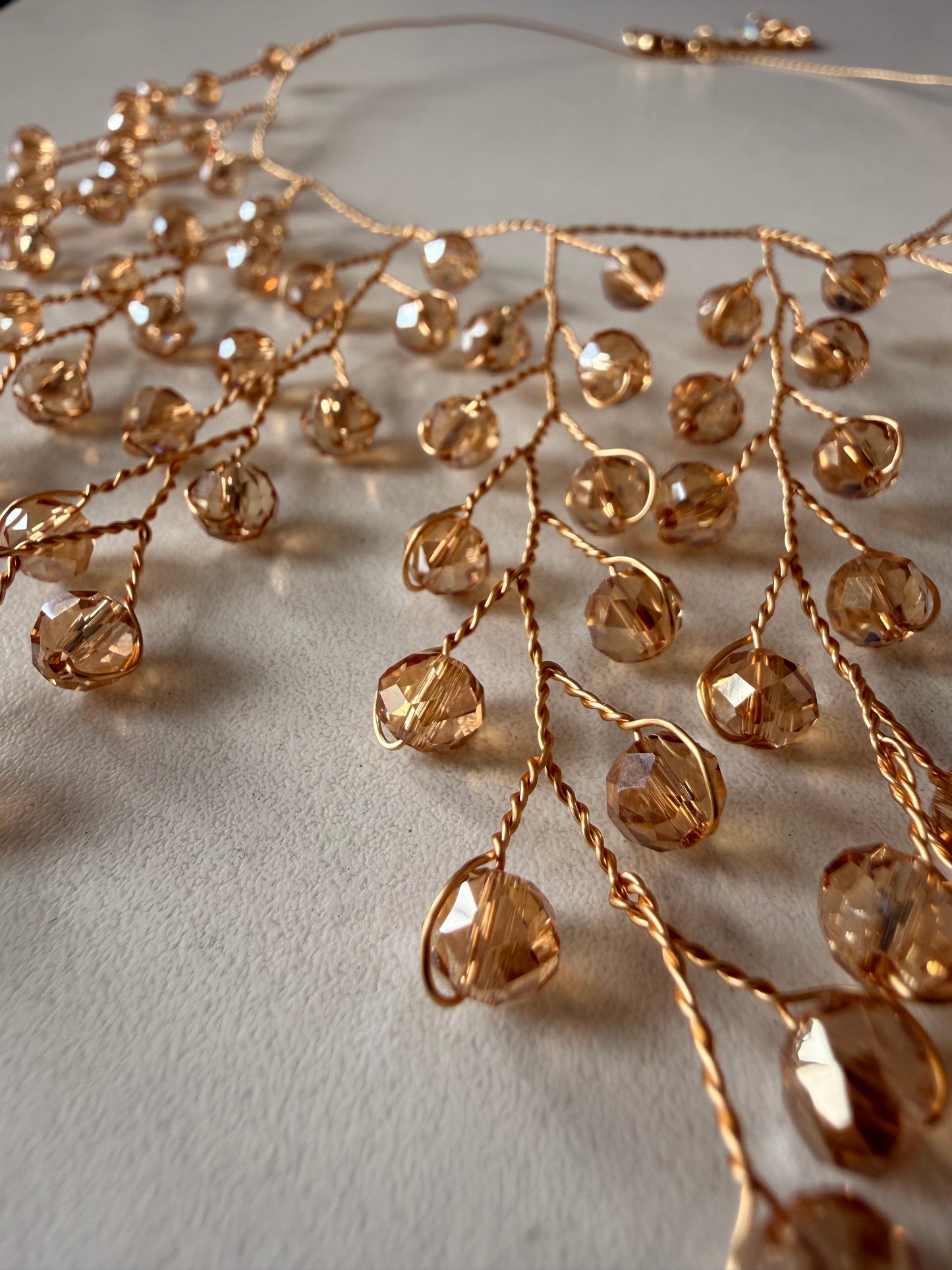 Collar Crystal Champagne