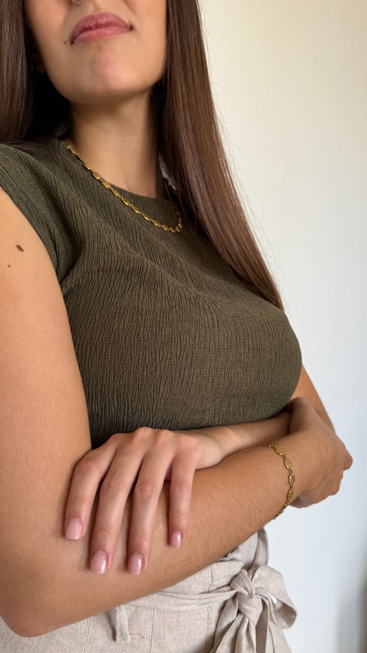 Collar/ pulsera Sophie dorados