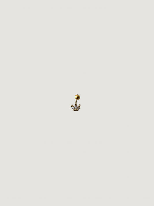 Piercing Corona Dorada