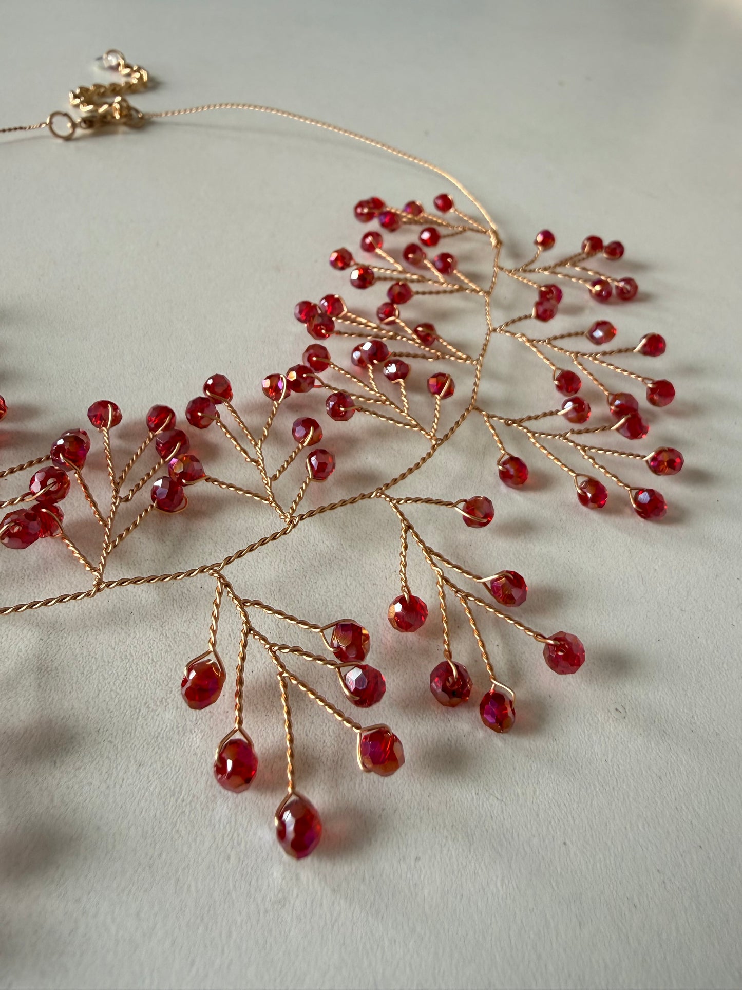 Gargantilla Crystal Burgundy