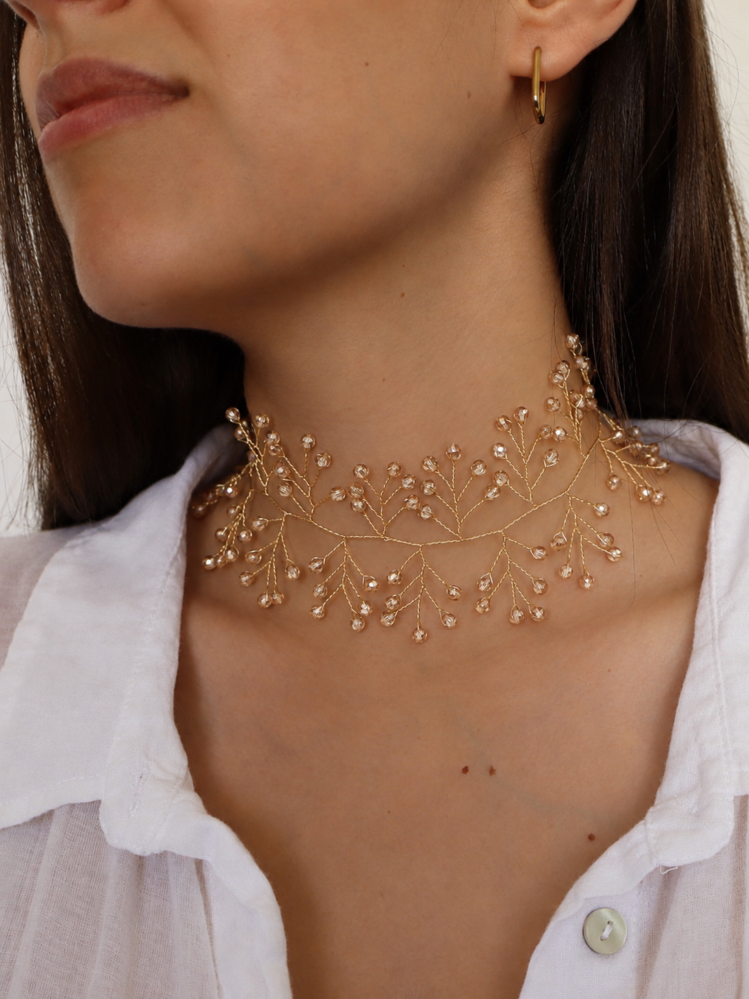 Collar Crystal Champán