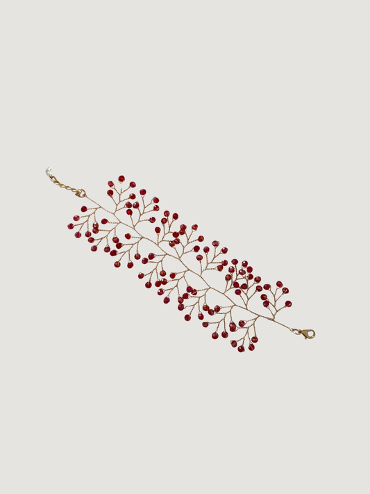 Pulsera Crystal Burdeo