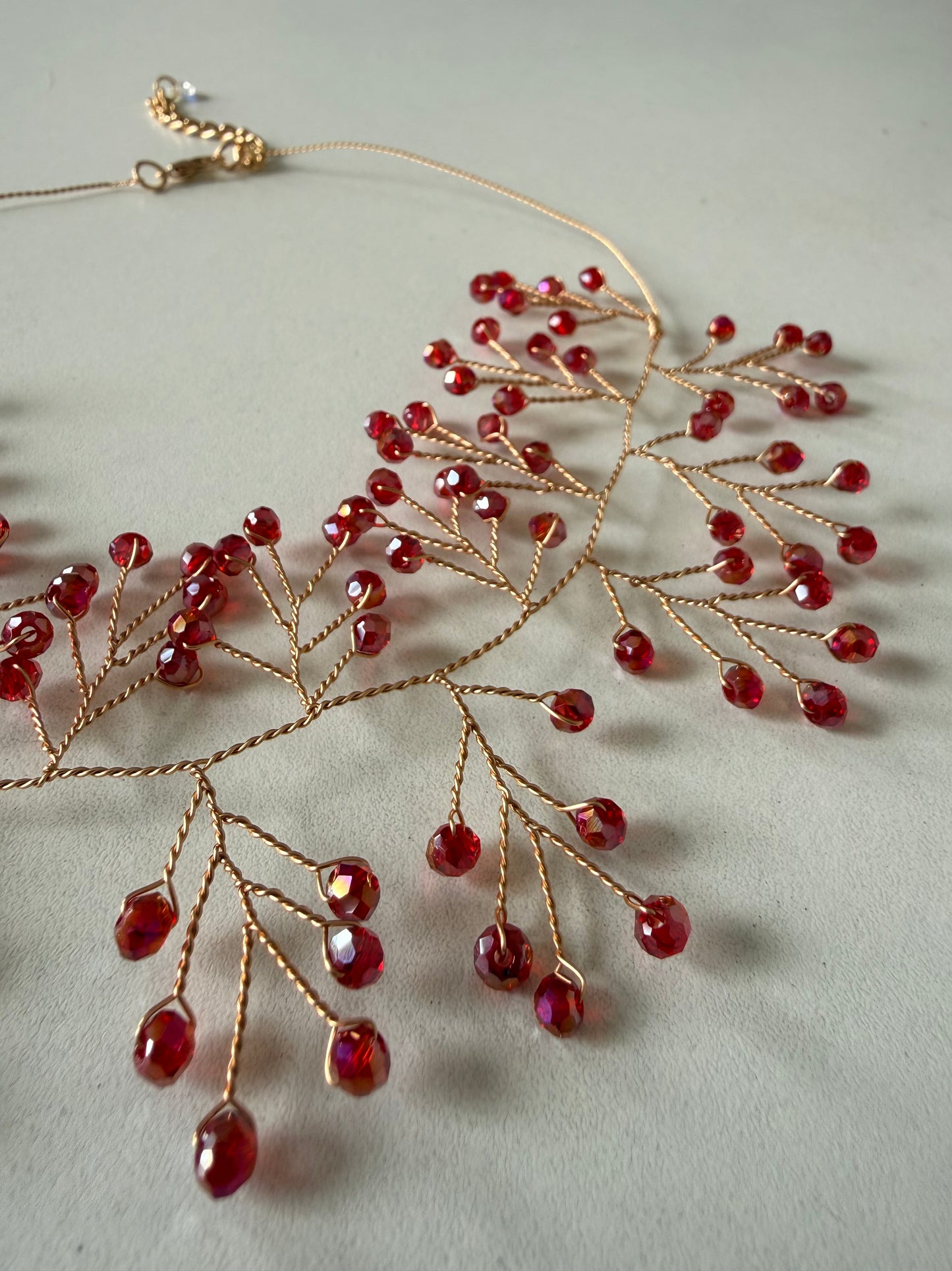 Gargantilla Crystal Burgundy