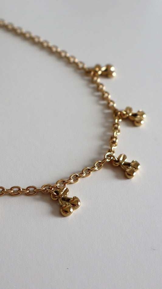Collar Cherry Girl Dorado