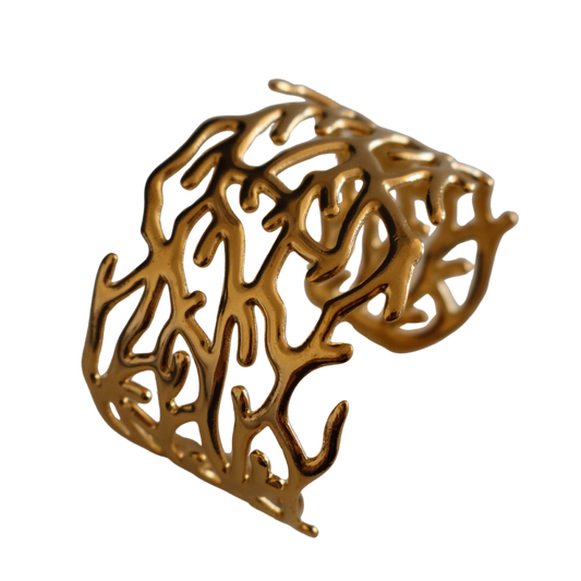 Brazalete Coral Dorado