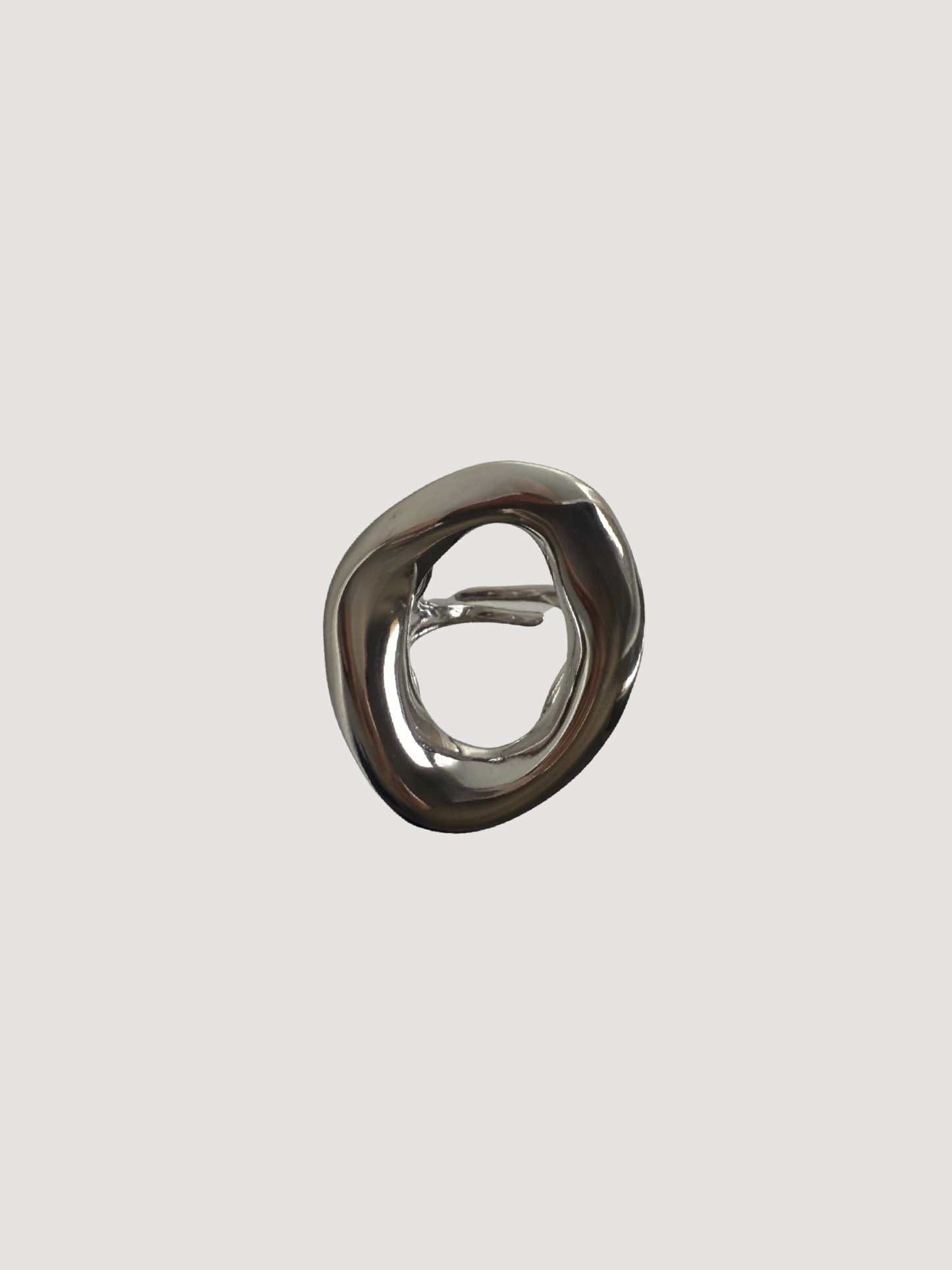 Anillo Oira Maxi Plateado