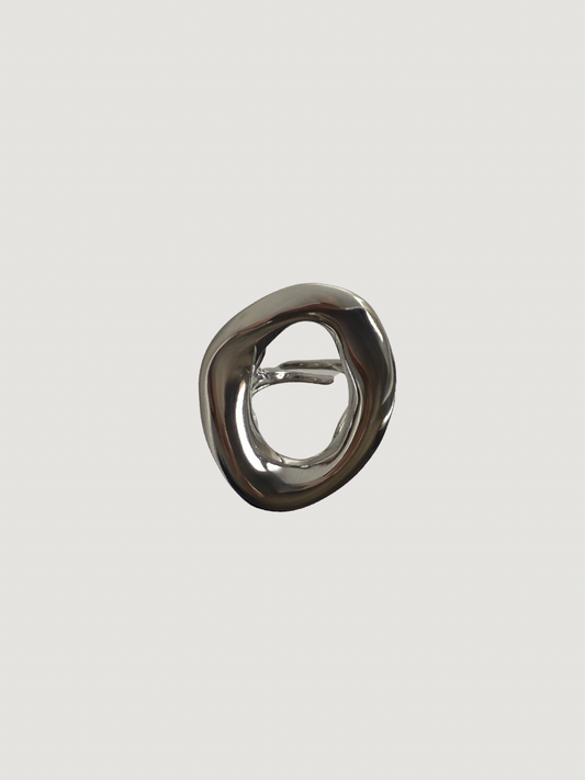Anillo Oira Maxi Plateado