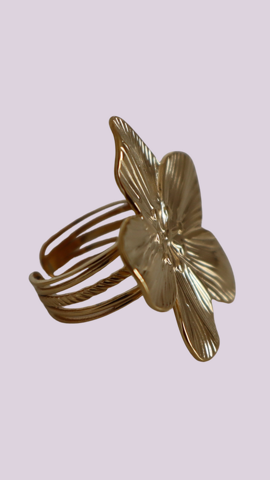 Anillo Sakura Dorado