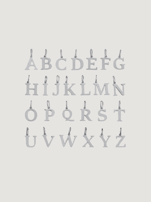 Iniciales Relieve Plateadas