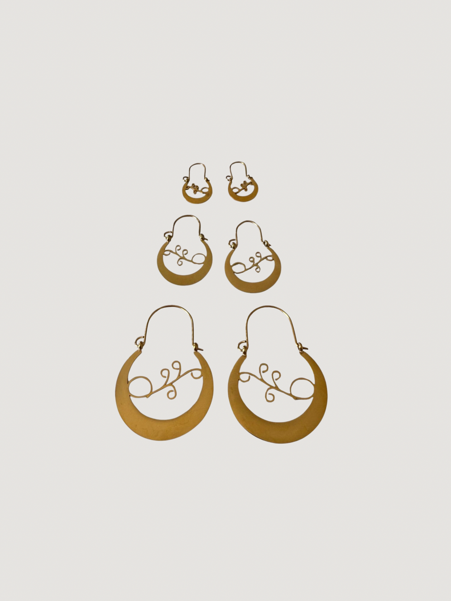 Pendientes - Argolla Canaria Dorada