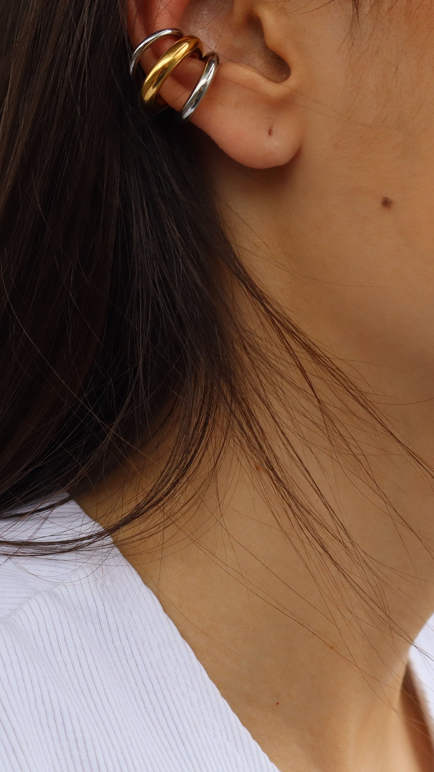 Ear Cuff Triple Mixto