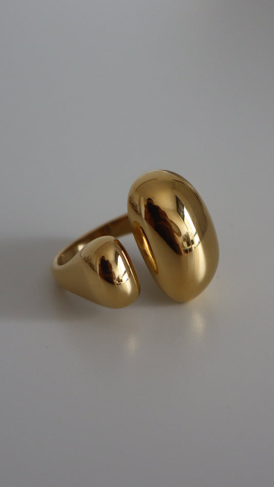 Anillo Ágata Dorado