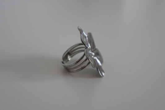 Anillo Sakura Plateado