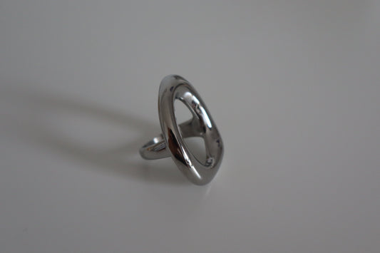 Anillo Oira Maxi Plateado