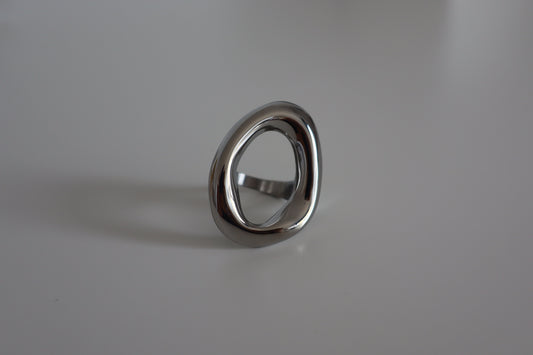 Anillo Oira Maxi Plateado