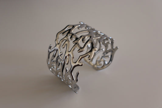 Brazalete Coral Plateado