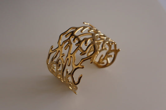 Brazalete Coral Dorado