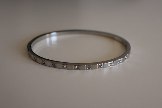 Brazalete Lina Plateado