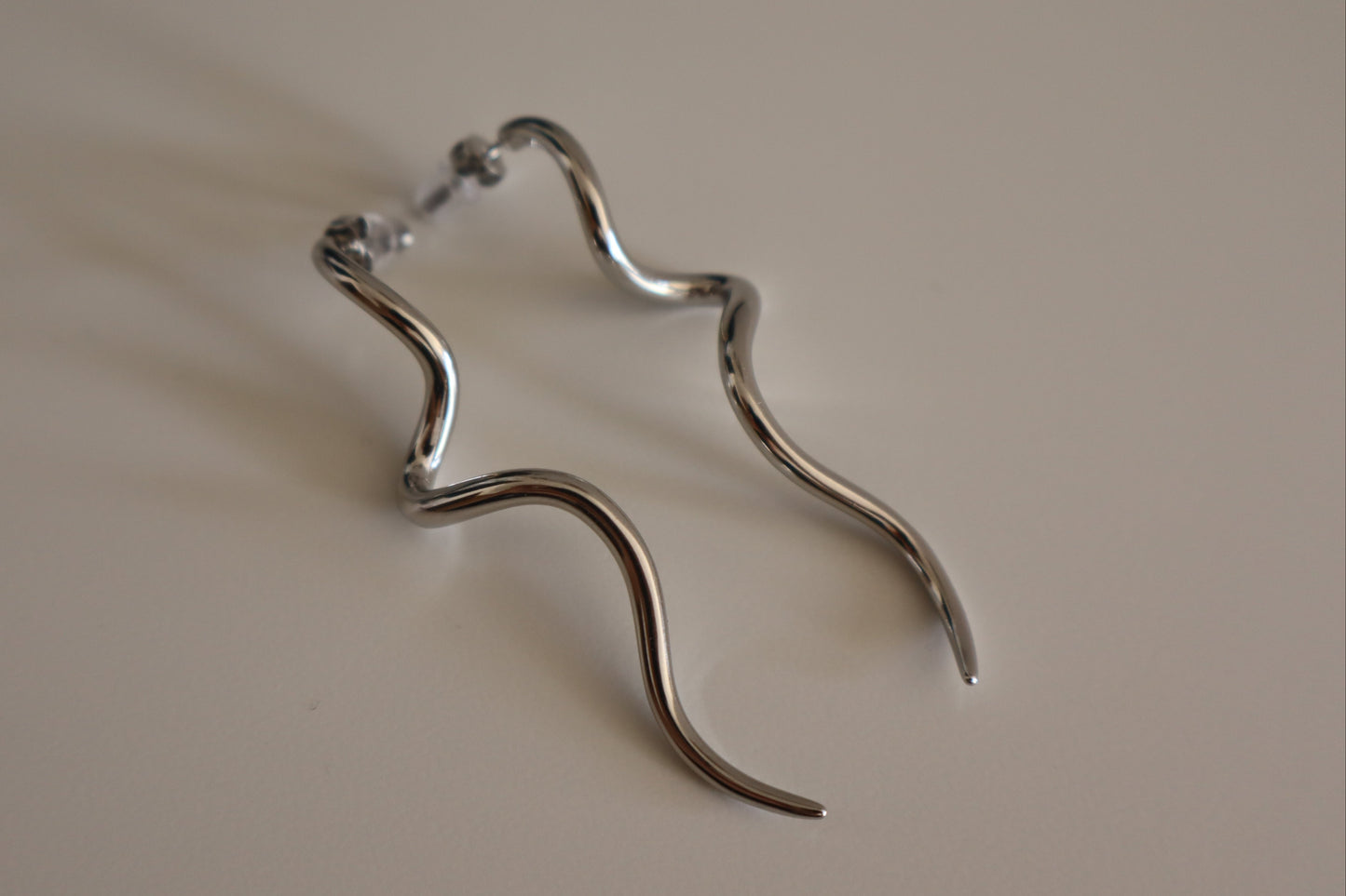 Pendientes Espiral Plateados