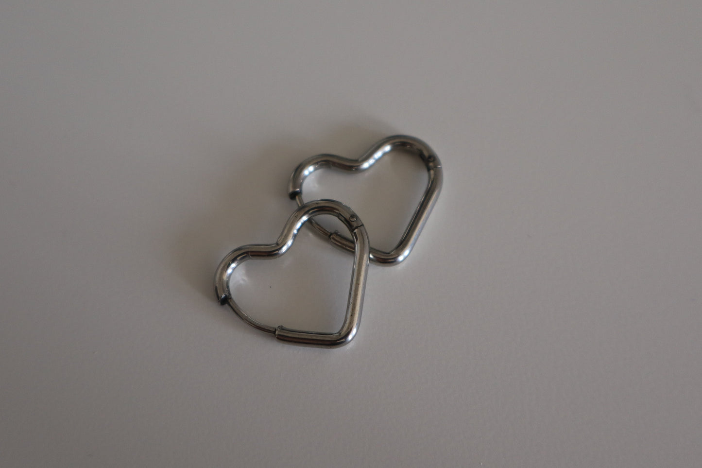 Pendientes Corazón Plateado