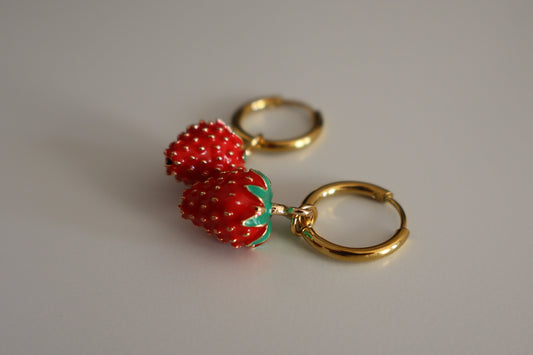 Pendientes Fresa