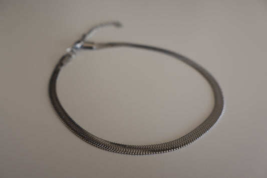 Tobillera Cinta en Plateado