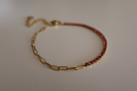 Pulsera Diamonds Rosa