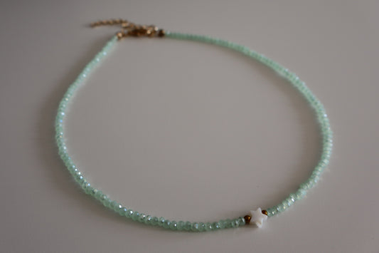 Choker Estrella Turquesa Claro