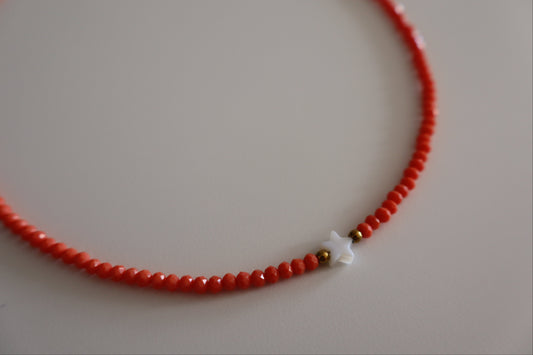 Choker Estrella Coral