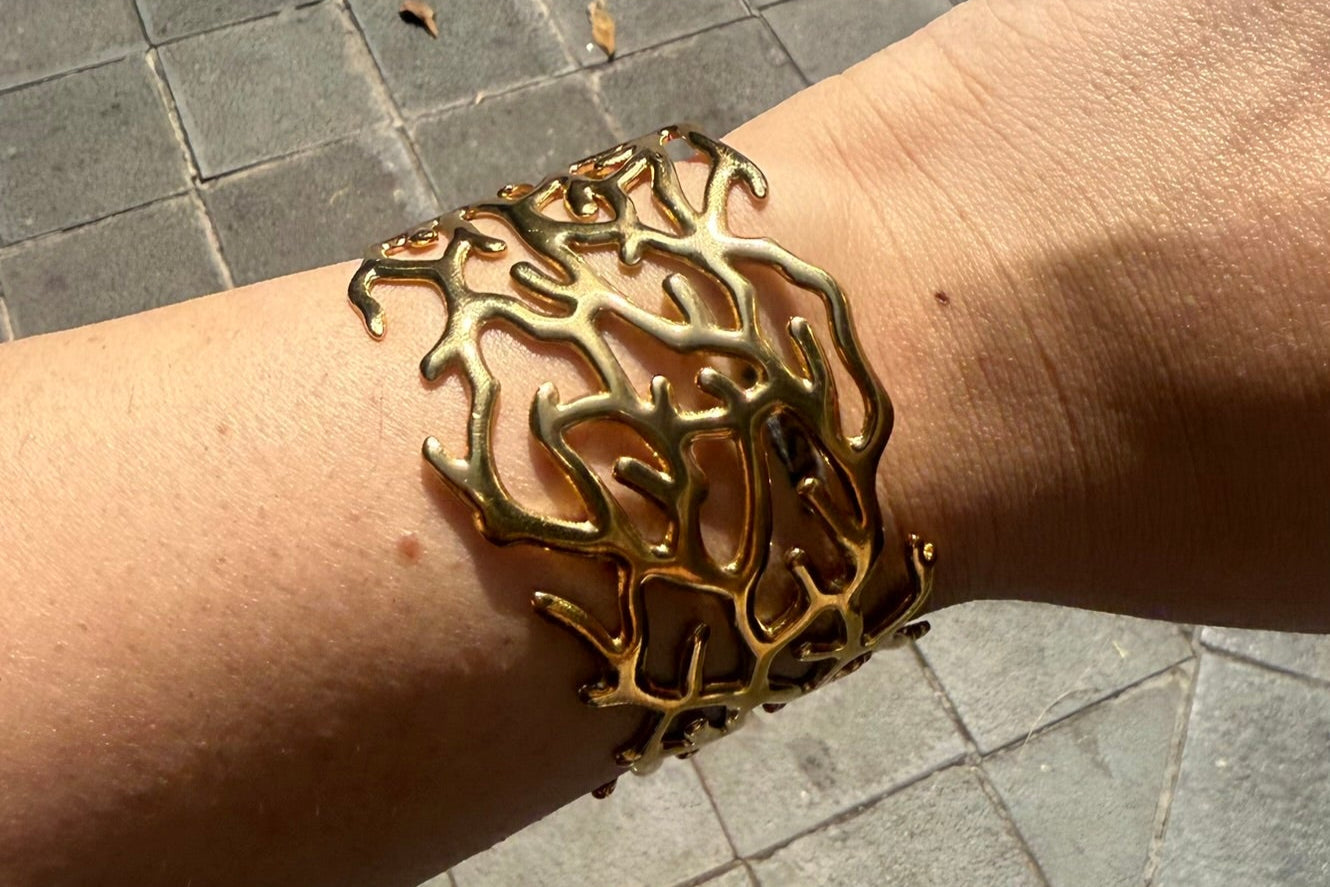 Brazalete Coral Dorado